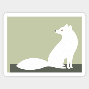 Polar Fox White Sticker